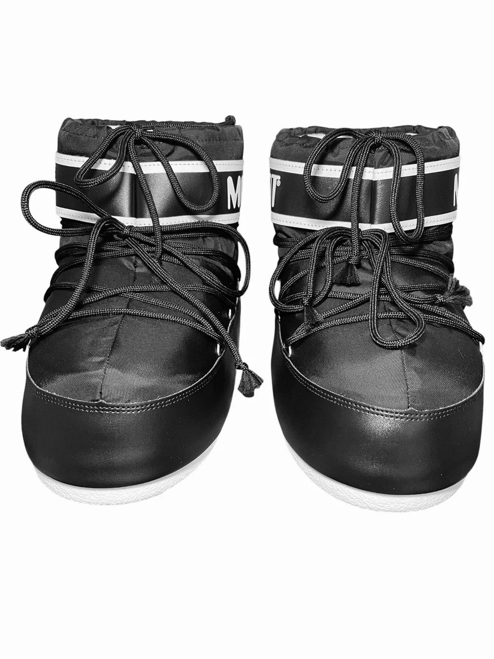Moon Boot Icon Low Black Nylon Boots Snow Boot Womens Size 10 10.5 EU 42 43 NEW